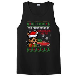 All I Want For Christmas Is Australian Kelpie Christmas Cat Great Gift PosiCharge Competitor Tank