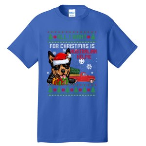 All I Want For Christmas Is Australian Kelpie Christmas Cat Great Gift Tall T-Shirt