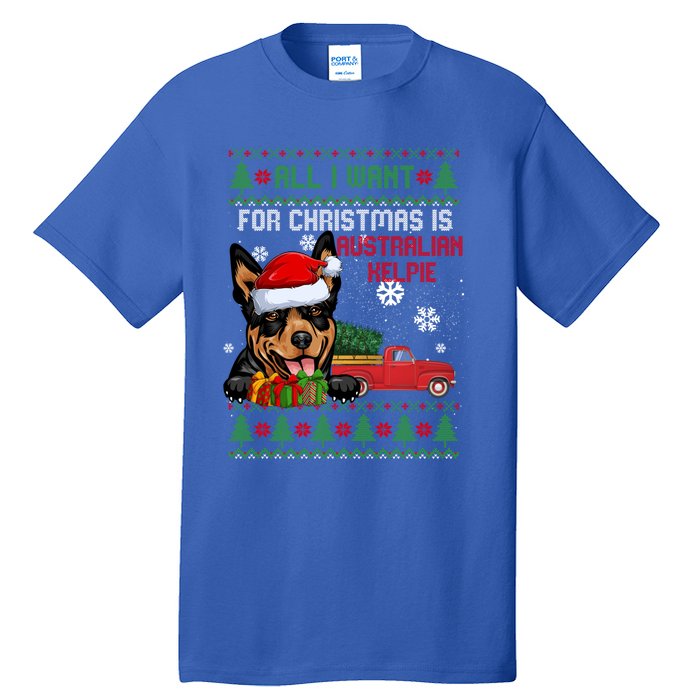 All I Want For Christmas Is Australian Kelpie Christmas Cat Great Gift Tall T-Shirt