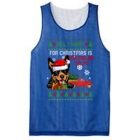 All I Want For Christmas Is Australian Kelpie Christmas Cat Great Gift Mesh Reversible Basketball Jersey Tank