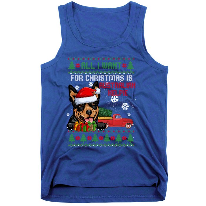 All I Want For Christmas Is Australian Kelpie Christmas Cat Great Gift Tank Top