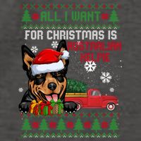 All I Want For Christmas Is Australian Kelpie Christmas Cat Great Gift Vector Backpack