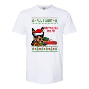 All I Want For Christmas Is Australian Kelpie Christmas Cat Great Gift Softstyle CVC T-Shirt