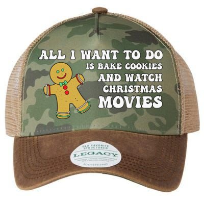 All I Want To Do Is Bake Cookies And Watch Christmas Movies Pullover Hoodie Legacy Tie Dye Trucker Hat