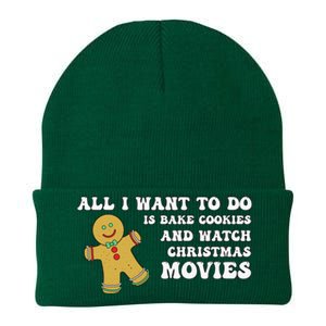 All I Want To Do Is Bake Cookies And Watch Christmas Movies Pullover Hoodie Knit Cap Winter Beanie