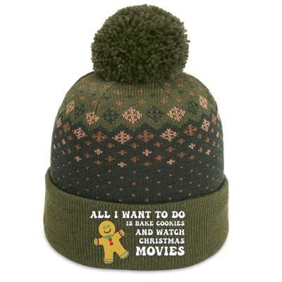 All I Want To Do Is Bake Cookies And Watch Christmas Movies Pullover Hoodie The Baniff Cuffed Pom Beanie