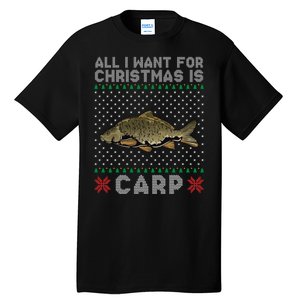 All I Want For Christmas Is Carp Fishing Christmas Tall T-Shirt