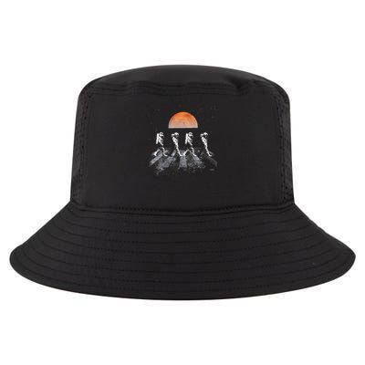 Astronauts In Walking In Space Occupy Mars Cool Comfort Performance Bucket Hat