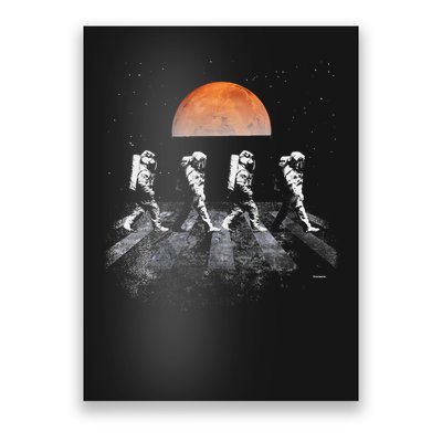 Astronauts In Walking In Space Occupy Mars Poster