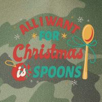 All I Want For Christmas Is Spoons Funny Legacy Tie Dye Trucker Hat