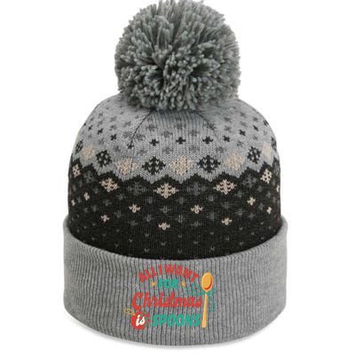 All I Want For Christmas Is Spoons Funny The Baniff Cuffed Pom Beanie