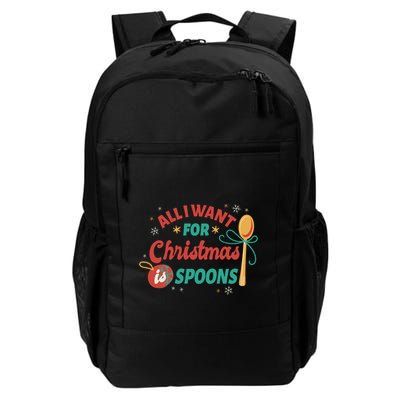 All I Want For Christmas Is Spoons Funny Backpack
