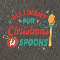 All I Want For Christmas Is Spoons Funny Cotton Canvas Backpack