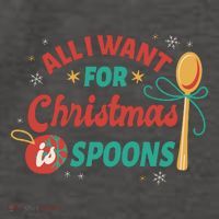 All I Want For Christmas Is Spoons Funny Vector Backpack