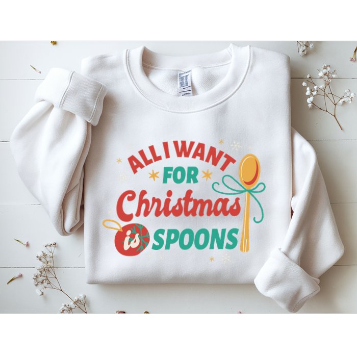 All I Want For Christmas Is Spoons Funny Sweatshirt
