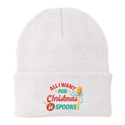 All I Want For Christmas Is Spoons Funny Beanie