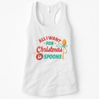 All I Want For Christmas Is Spoons Funny Womens Tank Top
