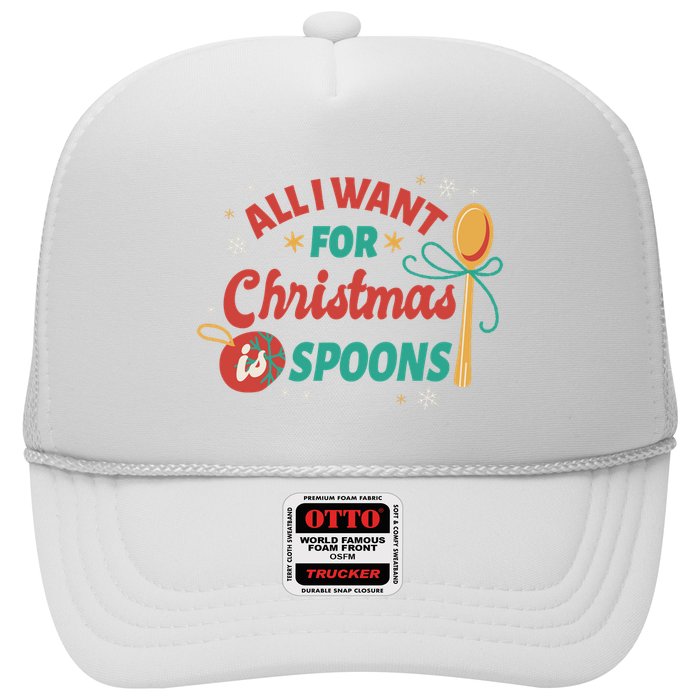 All I Want For Christmas Is Spoons Funny Trucker Hat