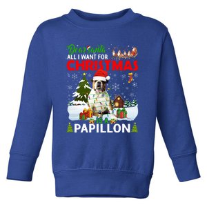 All I Want For Christmas Is A Bulldog Matching Family Pajama Gift Toddler Sweatshirt