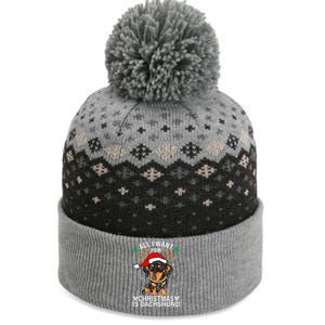 All I Want For Christmas Is More Dog Dachshund Christmas Gift The Baniff Cuffed Pom Beanie