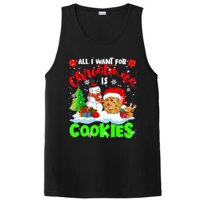 All I Want For Christmas Is Cookies Santa Cookie Snow Gift PosiCharge Competitor Tank