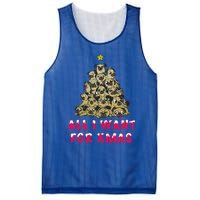 All I Want For Xmas Pugs For Christmas Pug Tree Star Cute Gift Mesh Reversible Basketball Jersey Tank