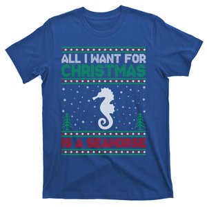 All I Want For Xmas Is A Seahorse Ugly Christmas Sweater Gift T-Shirt