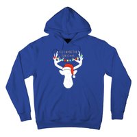 All I Want For Christmas Deer With Santa Hat Hunting Gift Hoodie