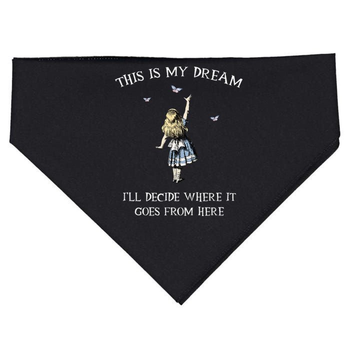 Alice In Wonderland This Is My Dream USA-Made Doggie Bandana