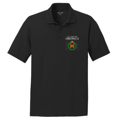 All I Want For Christmas Is French Bulldogs Meaningful Gift PosiCharge RacerMesh Polo