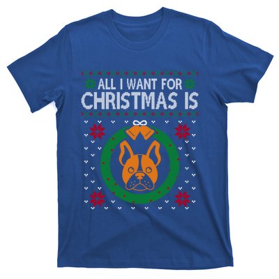 All I Want For Christmas Is French Bulldogs Meaningful Gift T-Shirt