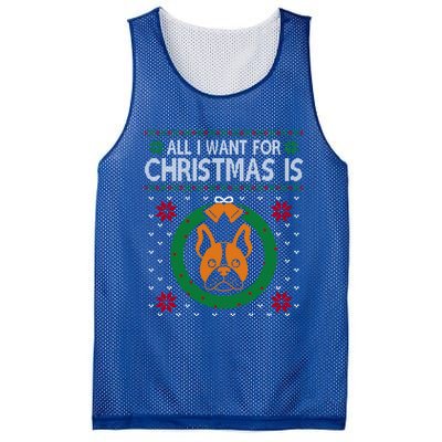 All I Want For Christmas Is French Bulldogs Meaningful Gift Mesh Reversible Basketball Jersey Tank