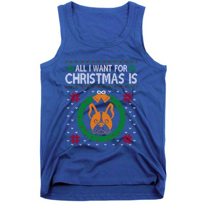 All I Want For Christmas Is French Bulldogs Meaningful Gift Tank Top