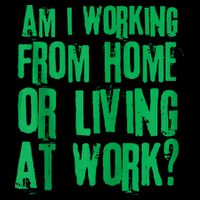 Am I Working From Home Or Living At Work Poster