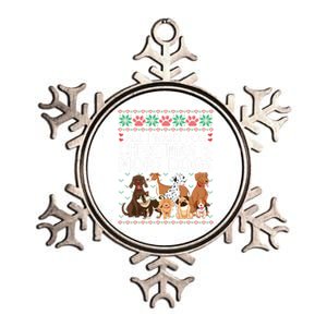 All I Want For Christmas Is More Dogs Ugly Xmas Sweater Gift Metallic Star Ornament