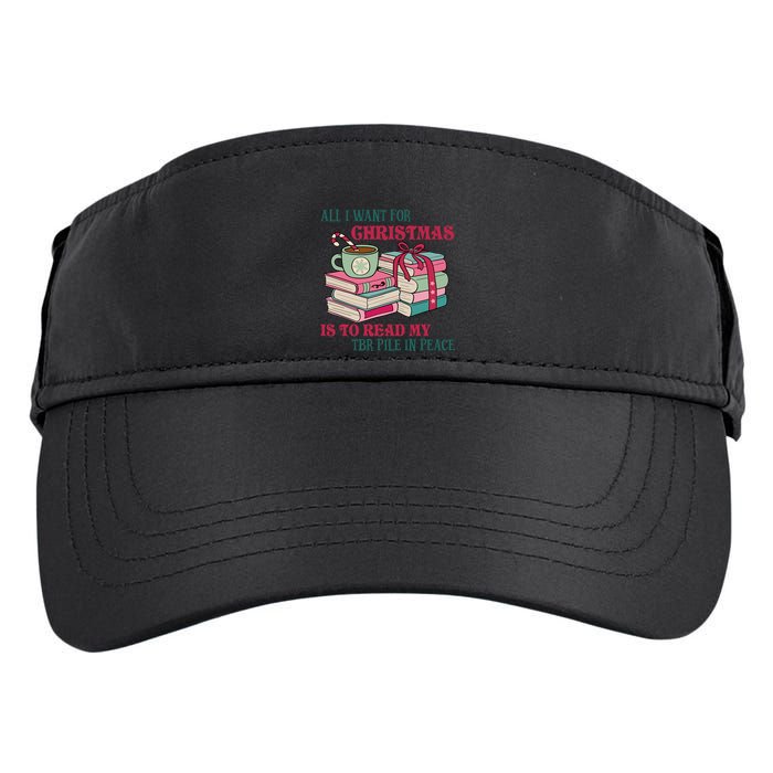 All I Want For Christmas Is To Read My TBR Pile In Peace Reading Books Gift Adult Drive Performance Visor