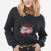 All I Want For Christmas Is To Read My TBR Pile In Peace Reading Books Gift Cropped Pullover Crew