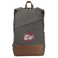 All I Want For Christmas Is To Read My TBR Pile In Peace Reading Books Gift Cotton Canvas Backpack