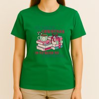 All I Want For Christmas Is To Read My TBR Pile In Peace Reading Books Gift T-Shirt