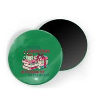 All I Want For Christmas Is To Read My TBR Pile In Peace Reading Books Gift Magnet