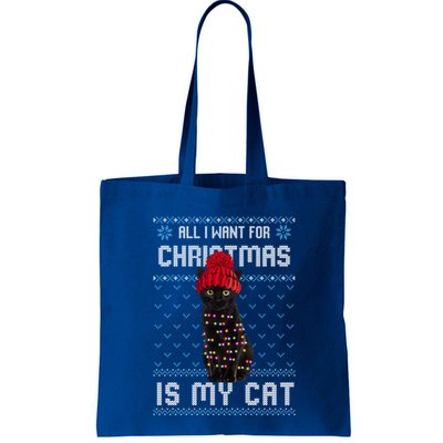 All I Want For Christmas Is My Cat Ugly Christmas Sweater Funny Gift Bag