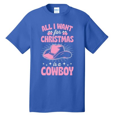 All I Want For Christmas Is A Cow Funny Cute Horse Gift Tall T-Shirt