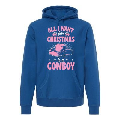 All I Want For Christmas Is A Cow Funny Cute Horse Gift Premium Hoodie