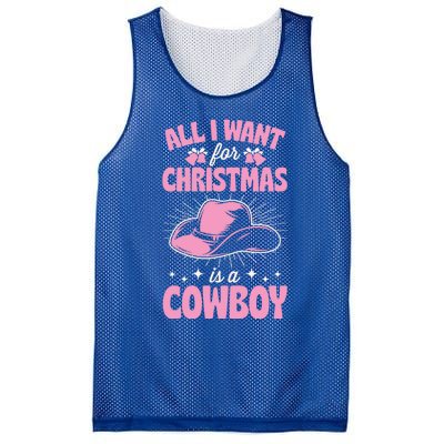 All I Want For Christmas Is A Cow Funny Cute Horse Gift Mesh Reversible Basketball Jersey Tank