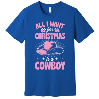 All I Want For Christmas Is A Cow Funny Cute Horse Gift Premium T-Shirt