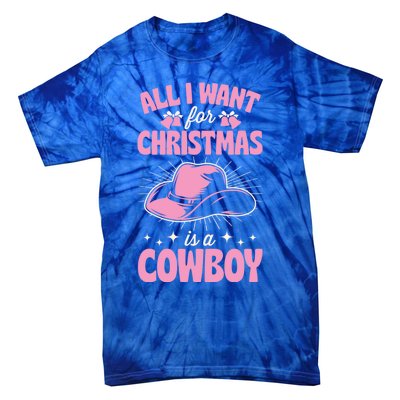 All I Want For Christmas Is A Cow Funny Cute Horse Gift Tie-Dye T-Shirt