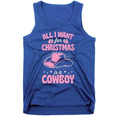 All I Want For Christmas Is A Cow Funny Cute Horse Gift Tank Top