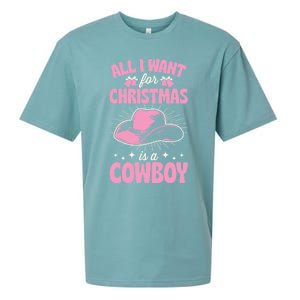 All I Want For Christmas Is A Cow Funny Cute Horse Gift Sueded Cloud Jersey T-Shirt