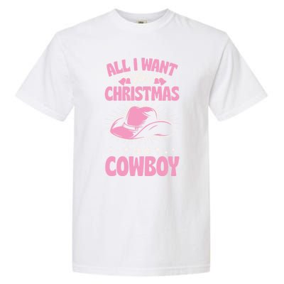 All I Want For Christmas Is A Cow Funny Cute Horse Gift Garment-Dyed Heavyweight T-Shirt