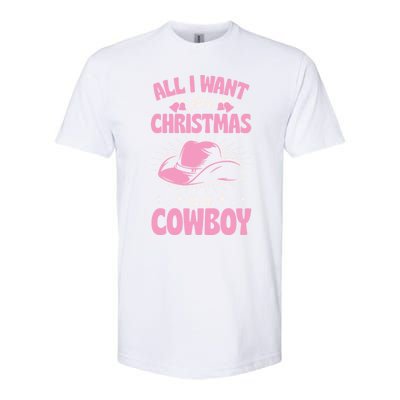 All I Want For Christmas Is A Cow Funny Cute Horse Gift Softstyle CVC T-Shirt